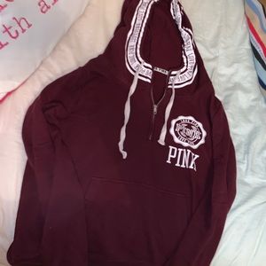Maroon sweatshirt PINK Victoria Secret